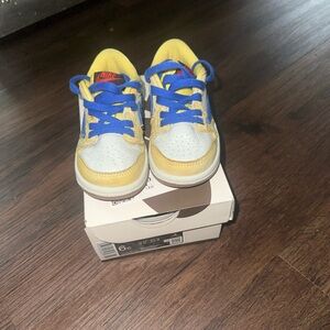 Travis Scott Kids Sneakers in Yellow and Blue